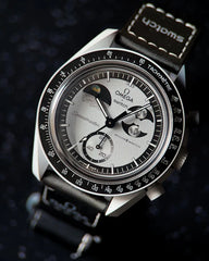 Omega Speedmaster Moonswatch greyBlack with black belt