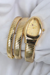 BVL SERPENTINE WITHOUT STONE GOLD STRAP SPIRAL