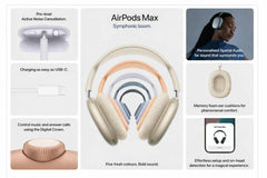 AirPods Max Style Wireless Headphones | Premium Over-Ear | ANC Feel