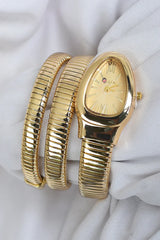 BVL SERPENTINE WITHOUT STONE GOLD STRAP SPIRAL