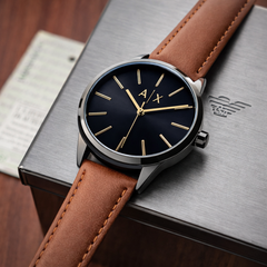 AX ARMANI Men’s Premium Leather Watch