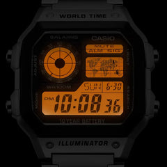 Youth Men Quartz Black Dial Digital Stainless Steel Watch